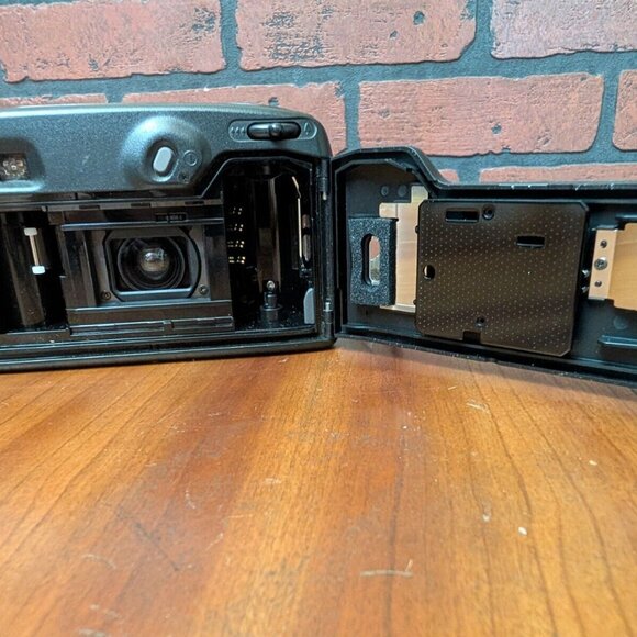 PENTAX Zoom 60-X 35mm 90s Y2K Point & Shoot Film Camera Black TESTED Works - Picture 6 of 11